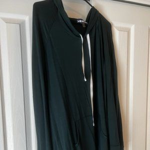 Ink Love & Peace French Terry Knit Sweatshirt (dark green)